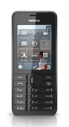 Nokia 301 Black  (Silver-66872)
