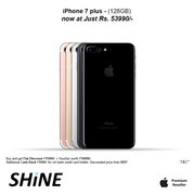 Apple iphone 7 plus 128GB Exclusive Offer & Flat Discount only at SHIN