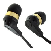 Buy Gold and Black Colour Skull Ink'D In Ear Earphones with Mic